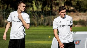 Besim Serbecic og Malte Amundsen på deres første RBK-trening.