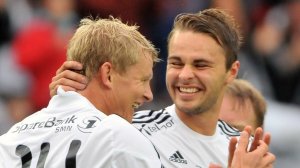 Steffen Iversen Vadim Demidov feirer mål