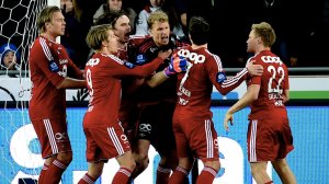 Feirer mål etter strafferedning av Andre Hansen