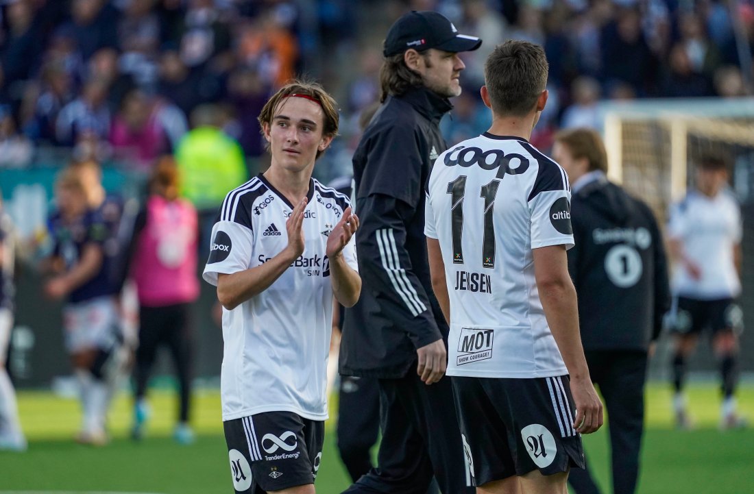 Marius Broholm etter debuten i Eliteserien mot Strømsgodset 8. mai 2022. Foto: NTB Scanpix.