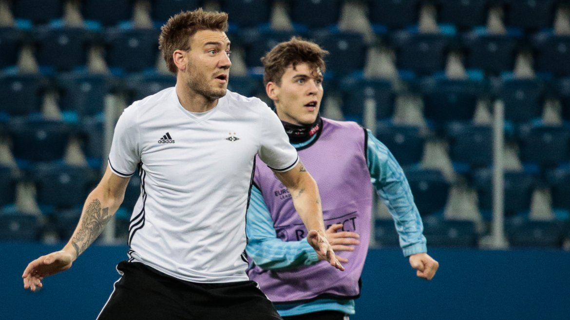 Nicklas Bendtner og Jacob Rasmussen.