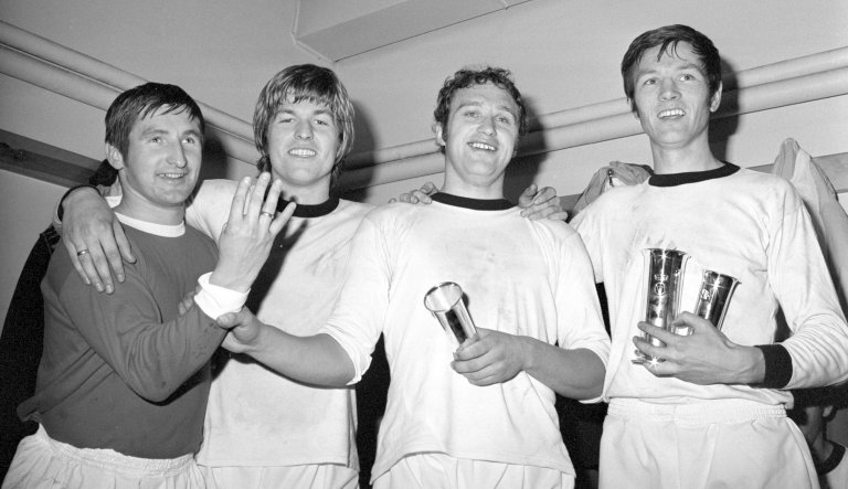 Cupmestere 1971. Bjørn Wirkola, Terje Mørkved,Arne Hansen og Jan Christiansen