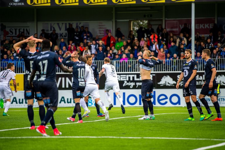 Nicklas Bendtner utlignet på overtid mot Kristiansund