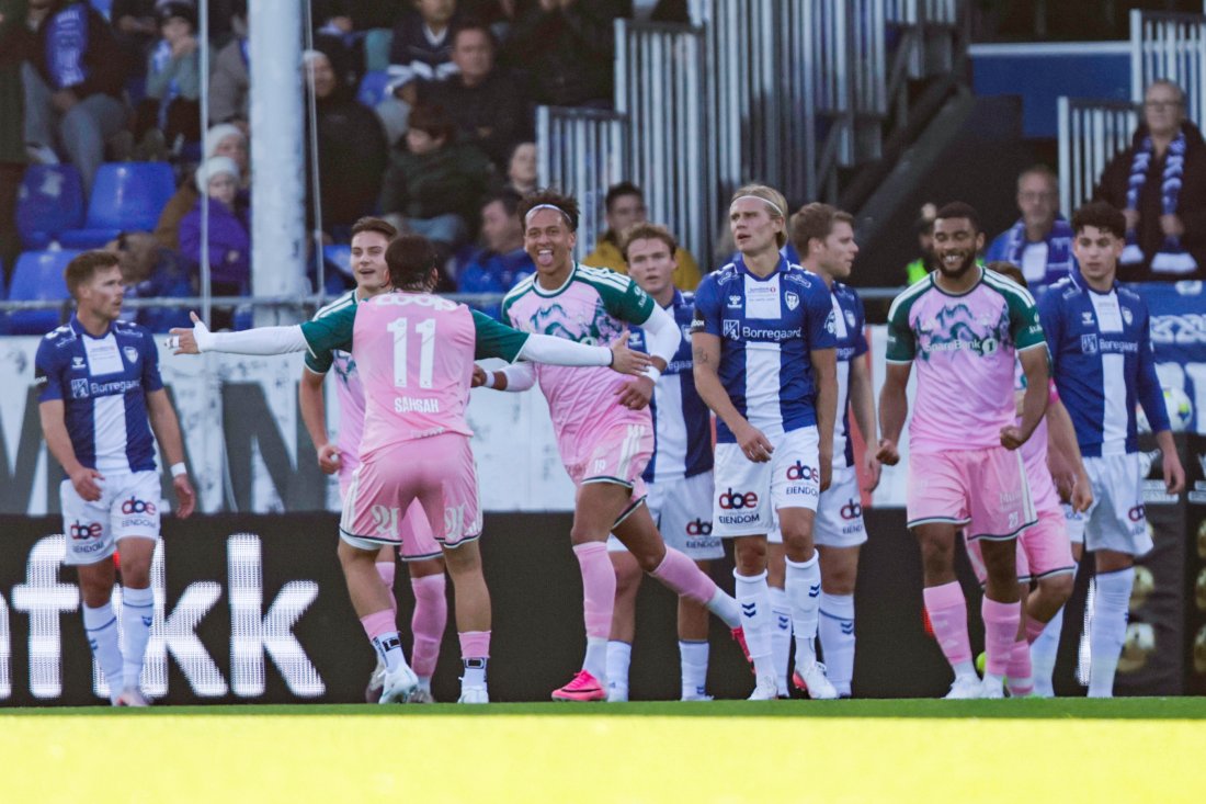 Adrian Pereira kunne juble for målgivende og scoring på sju minutter!