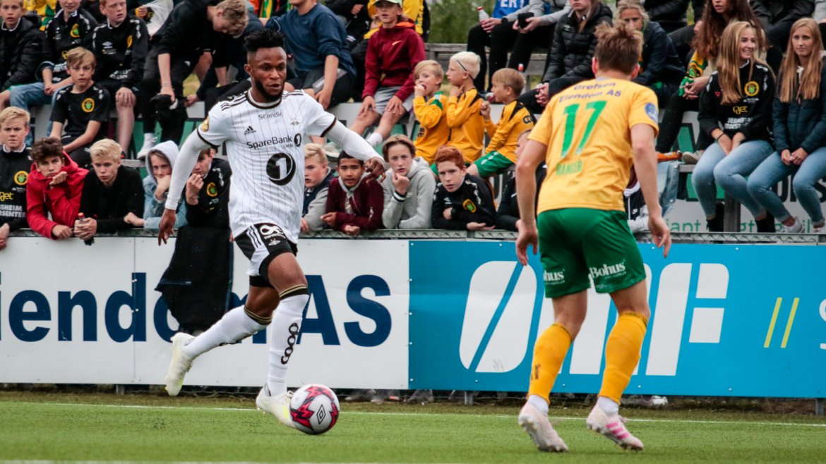 Samuel Adegbenro ble matchvinner i 1. ekstraomgang i 2–1-seieren over Ull/Kisa.